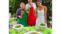 Mortar pesto lesson with World Champion and local Menu