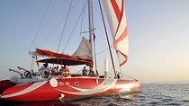 Catamaran Sailing on the Red Sea.
