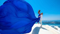 Flying Dress Photoshoot in Santorini - iconic views (WE DO MAGIC)