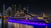Dubai Xclusive Superyacht Nightfall tour with Dining 