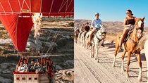 Cappadocia sunrise hot air balloon and sunset horse riding tour