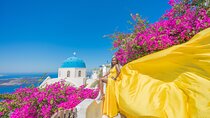 Flying Dress Photoshoot Experience in Santorini
