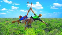 Ziplines Snorkeling and Cavern Adventure in Riviera Maya