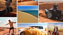 4 in 1 Desert Safari: Dune Bashing,Quad Bike,Camel & Sandboarding