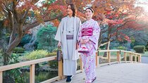 Shinjuku Gyoen Kimono Rental Inside the Garden at Tea House