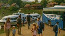 Cambodia River Express Phnom Penh Siem Reap Boat and Bus Journey