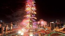 Burj khalifa Fireworks Display Dubai Canal Jaddaf Waterfront