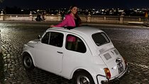 Private photoshoot at night in Fiat 500, with a local photographer