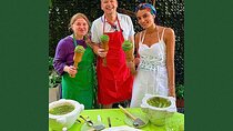 Mortar pesto lesson with World Champion and local Menu