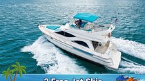 Luxury Yacht 50' + 2 Jet Ski to Celebrity Island and Brickell
