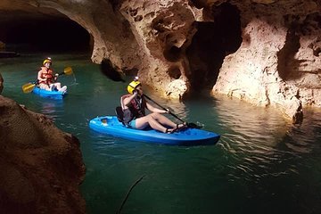 Kayaking thru All the Caves