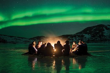 Northern Lights Minibus Chase from Tromso