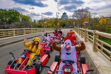 Street Osaka GoKart Tour with Funny Costume Rental
