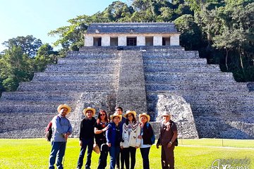 Waterfalls of Agua Azul, Misol ha and Palenque Archaeological Zone exit Tuxtla G.