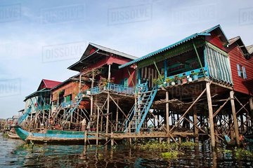 Sunset tour of Kampong Phluk stilts home village on the Tonle Sap