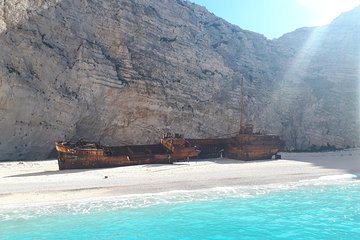 Small Group Tour Shipwreck Beach & Blue Caves (Land & Sea)