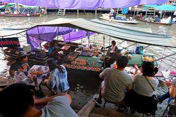 Amphawa Floating Market and Maeklong Railway Private Afternoon Tour from Hua Hin