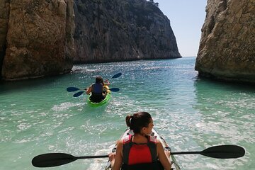 Kayak excursion in Jávea, Cala Granadella (Snorkeling) Caló, llop marí, ambolo