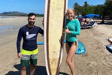 Surf-lessons at Playa Samara, Guanacaste.