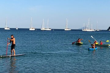 Excursion to the Blue Grotto on the island of Elba by Sup and Canoe