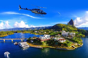 The best private tour to Guatapé and Helicopter ride + Guatapé's rock +Boat ride