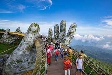 Golden Bridge -Ba Na Hills including buffet lunch ,Cable car 2 way From Da Nang