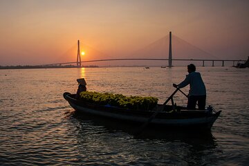 Cai Rang floating market, see sunrise, CaCao orchard, small canal