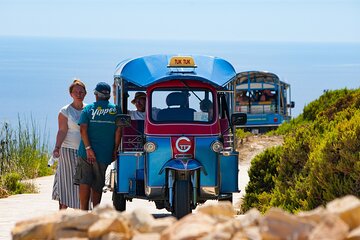Gozo Tuk Tuk Chauffered Tour w/crossing & return by Yippee Island Hopper boat
