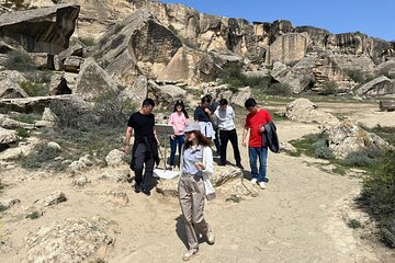 Qobustan, Mud Volcanoes, Fire temple, Fire Mountain tour and Ramana fortress