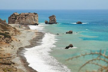 Aphrodite Beach and Kourion Ruins from Limassol